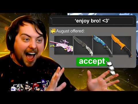 Donating Skins to Streamers with 0 Viewers!