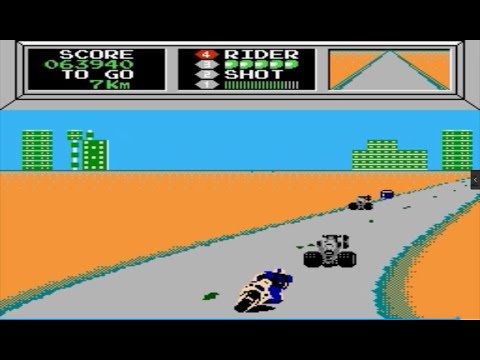 [NES | FC] Game Mach Rider One Life Playthrough | Video Games Walkthrough