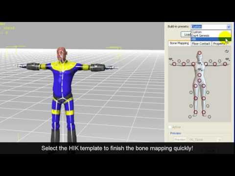 3DXchange5 Preview - Import Maya Character to iClone