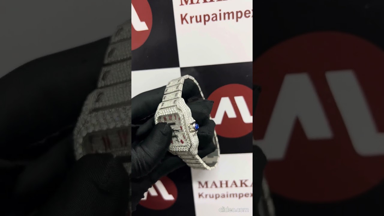 41MM VVS MOISSANITE DIAMOND WATCH | FULLY ICED OUT |BUST DOWN STAINLESS STEEL | HIP HOP WATCH