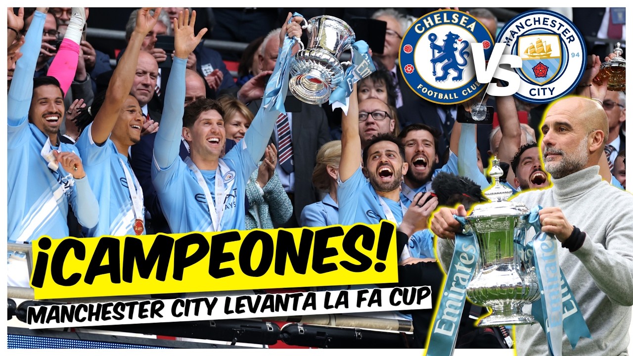 Bernardo Silva levantó la copa del MANCHESTER CITY como CAMPEONES ¡Uno más para la vitrina! | FA Cup