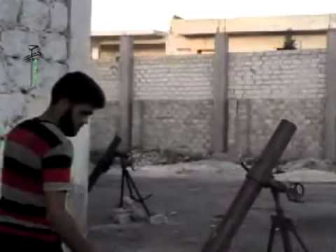 استهداف  قوات النظام بقذائف الهاون من قبل الجيش الحر في الشيخ سعيد في ريف حلب