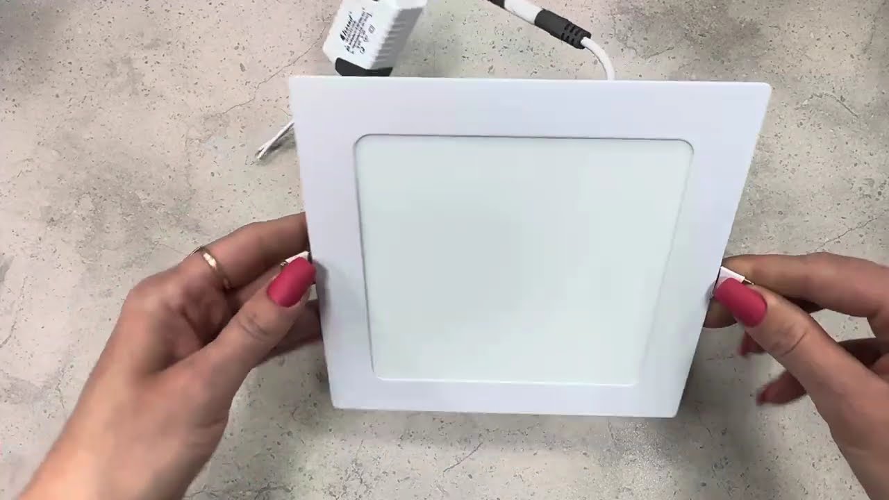 Врезная светодиодная панель LEZARD 12W 950Lm 6400K квадрат 464RKP-12