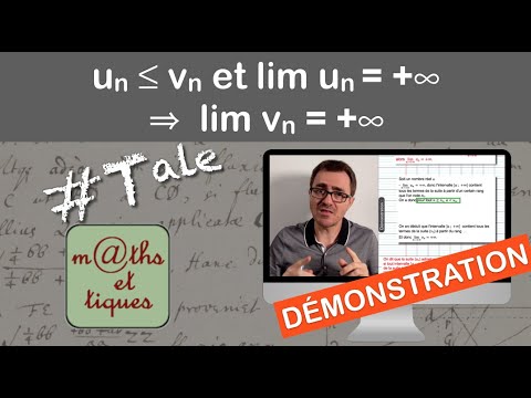 DEMONSTRATION: un ≤ vn and lim un = +∞ ⇒ lim vn = +∞ - Terminale