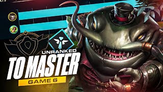 6- TAHM KENCH SUPPORT TOP DEGAT : UNRANKED TO MASTER HARD MODE