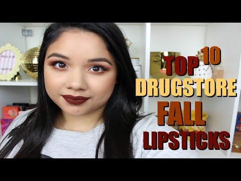 Top 10 Drugstore Fall Lipsticks Video