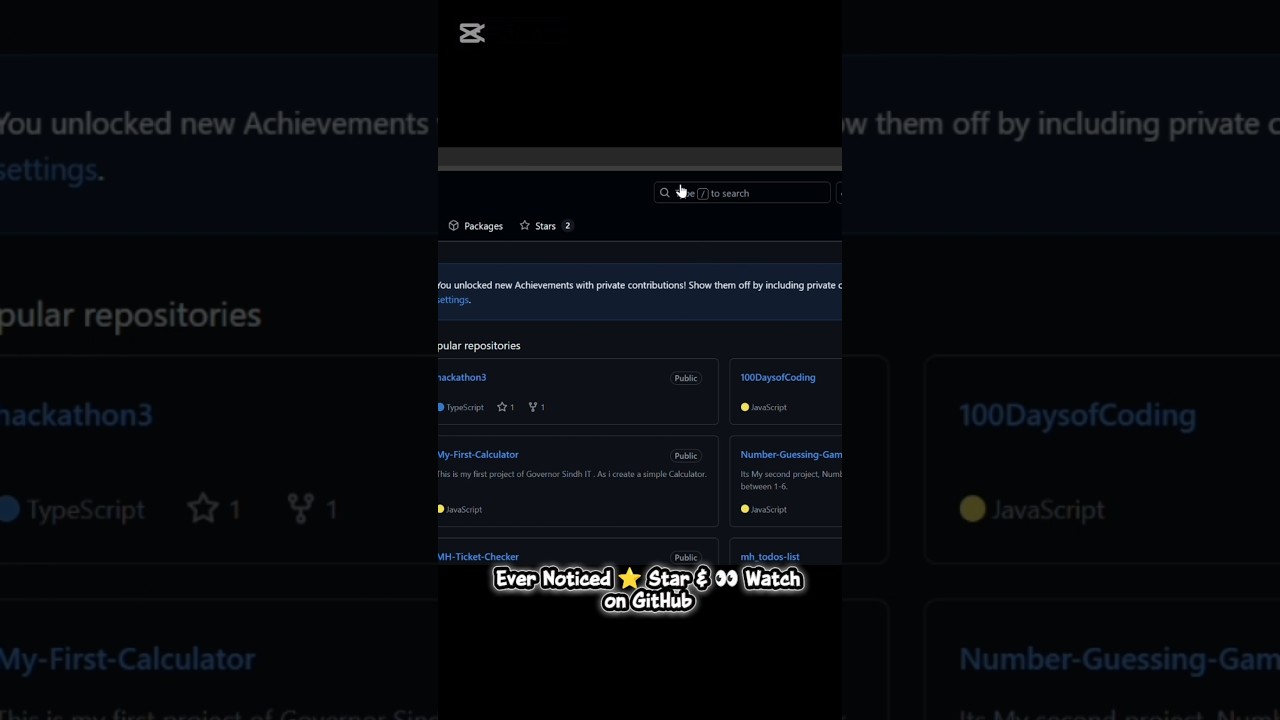 How to Star & watch a repo? Why it matter? #coding #github #programming #shorts #devlife