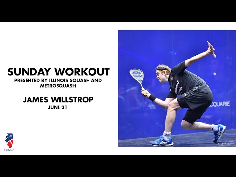 Illinois Squash #1 Workout with James Willstrop Purposeful Movement for Good Balanced Squash Player