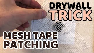 How to Quickly Patch a Hole in Drywall - Mesh Tape Trick