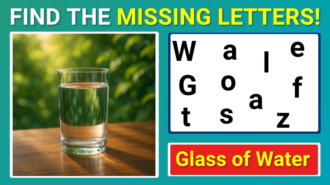 Find the MISSING LETTERS! Test Your Eyes & Focus Your Mind | Brain Challenge
