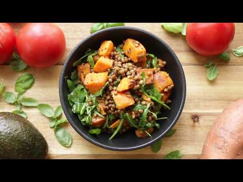 Salade tiède de lentilles et patate douces I La Cuisine de Jean-Philippe