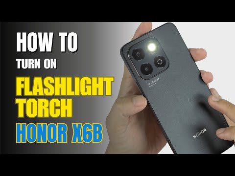 How to turn on Flashlight | Torch on Honor X6b