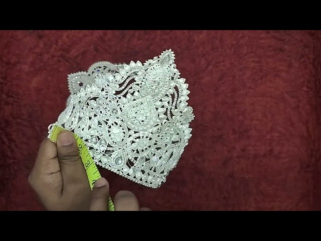 Traditional Divine Mukut for God Goddess Shringar (8 inch Ear to Ear Dimension) video