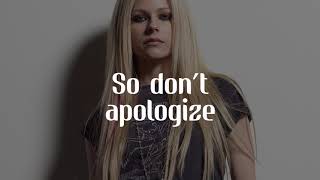 Avril Lavigne - Alone (Lyrics)
