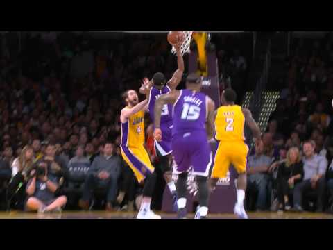 Rajon Rondo Takes the Contact and Slams it Home!