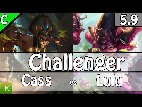 Bjergsen - Cassiopeia vs Lulu MID - Ranked Challenger Gameplay