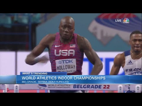 Chesapeake's Grant Holloway wins gold at World Indoor Championships