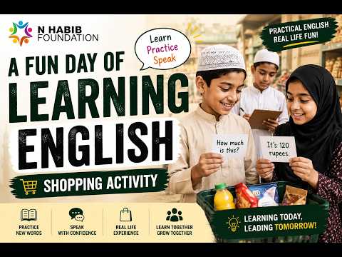 A Fun Day of Learning English | Shopping Activity