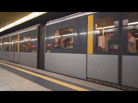 Italy, Milan, Metro ride from Porta Romana to Lodi T.I.B.B.