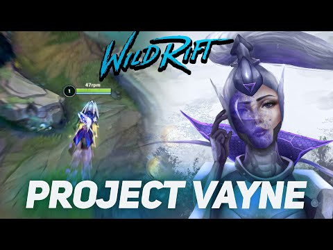 PROJECT VAYNE SKIN HIGH ELO RANK GAMEPLAY | NO DEATH CHALLENGE | WILD RIFT