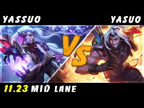 YASSUO - Yasuo vs Yasuo MID Patch 11.23 - Yasuo Gameplay