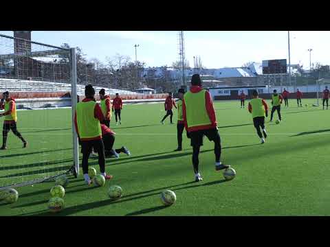 Aíltons första träning som ÖIS-spelare på 13 år