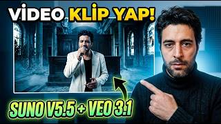 Suno ile Yaptığımız Müziği Video Kliplendirmek ! Rakiplerinden Öne Çık | Suno V5