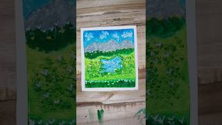 Download lagu How to draw background scenery with oil paints colours easy for beginners #trend #art #viralvideo mp3