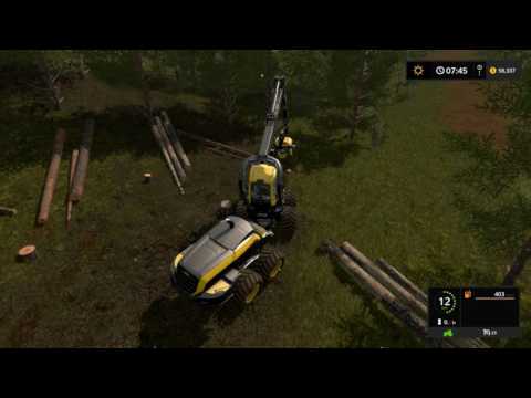 Farming simulator 17 - Cutting trees on Pacific Inlet logging map ep.1
