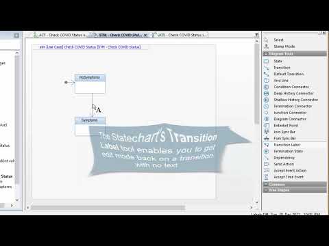 IBM Engineering Rhapsody Tip #101 - Transition Label toolbar tips and tricks