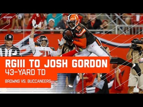RGIII Throws Huge TD Bomb to Josh Gordon! | Browns vs. Buccaneers (Preseason) | NFL