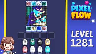 Pixel Flow Level 1281 Solution Walkthrough
