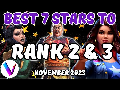 Best 7 Stars to Rank 3 & Rank 2 - November 2023 - 7 Star R3 - Titania Hulk Juggernaut Mantis MCoC