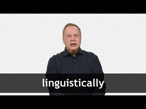 LINGUISTICALLY definition and meaning | Collins English Dictionary