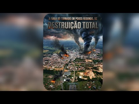 A FÚRIA DO TORNADO EM POUSO REDONDO SC DESTRUIÇÃO TOTAL 🔥🎥🎬.