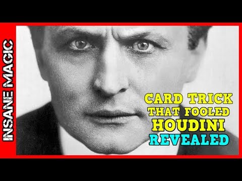 The Card Trick that FOOLED HOUDINI Revealed