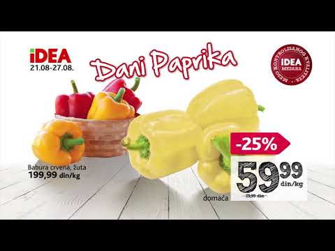 Dani paprika u Idei 21 - 27.08.2017.