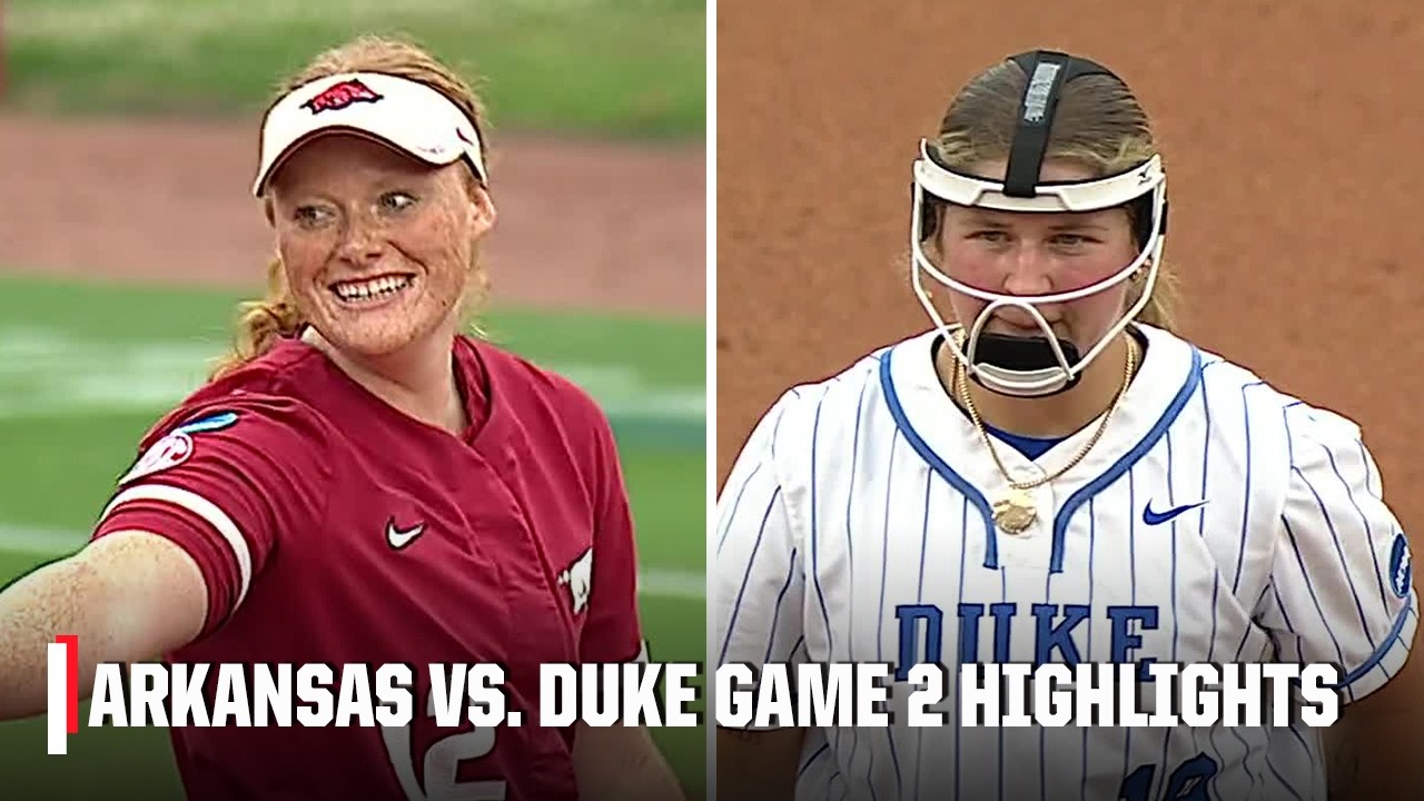 HISTORY MADE 🔥 Arkansas take down Duke to advance to their first-ever WCWS | ESPN College Softball