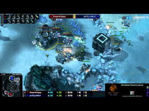 TvT - Jjakji vs Happy -g4- Polar Night- Starcraft 2 HD polski komentarz