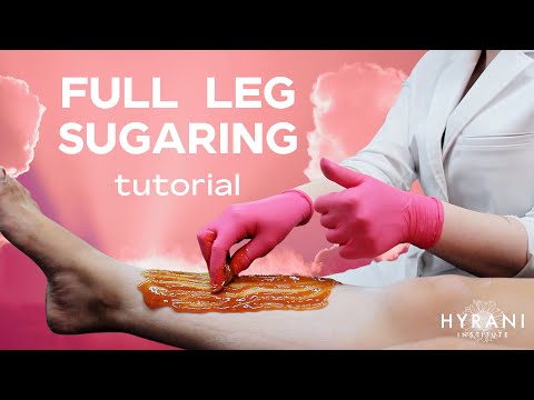 How To Sugar Wax Legs - Sugaring Tutorial For Professionals