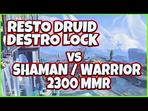 Destro Warlock & Resto Druid vs Mglad Restoration Shaman & Arms Warrior - Shadowlands - Season 2 9.1