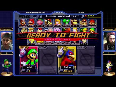 ilovebagelz (Luigi) vs Westballz (Falco)