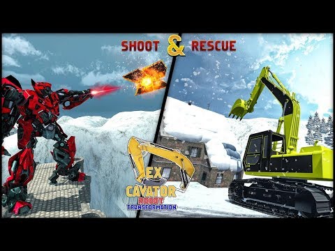 Sand Excavator Crane Transforming Robot Games (By Minja Studio) Android Gameplay HD