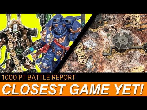 Necrons Vs Space Marines - 1000 Points 40k Battle Report - Game 1