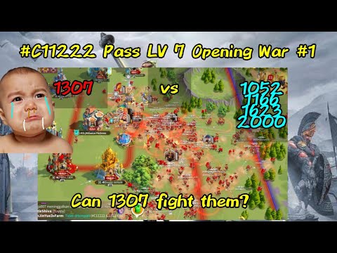 C11222 Pass Lv 7 Opening War #1 | 1307 vs ALL