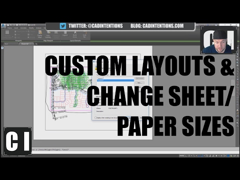 AutoCAD How to Create Custom Layouts and Change Sheet Sizes