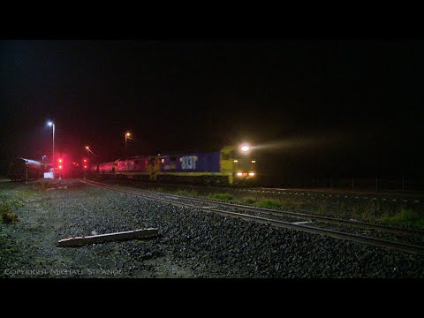 7732V Pacific National Grain Train At Night (30/6/2020) - PoathTV Australian Railways