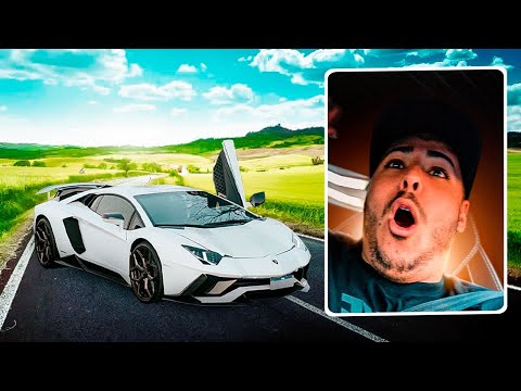 RENATO GARCIA'S REACTION in the LAMBORGHINI AVENTADOR *was in shock*