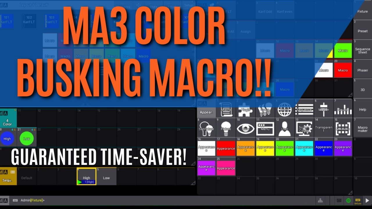 MA3 Color Busking Macro - Guaranteed Time-Saver! Created by Jesse Emby