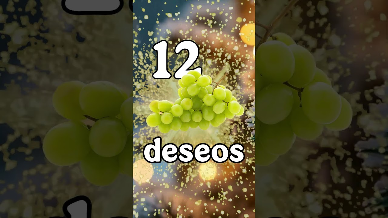 Que no se te olviden las uvas, Agricultura te desea un año de mucha prosperidad.